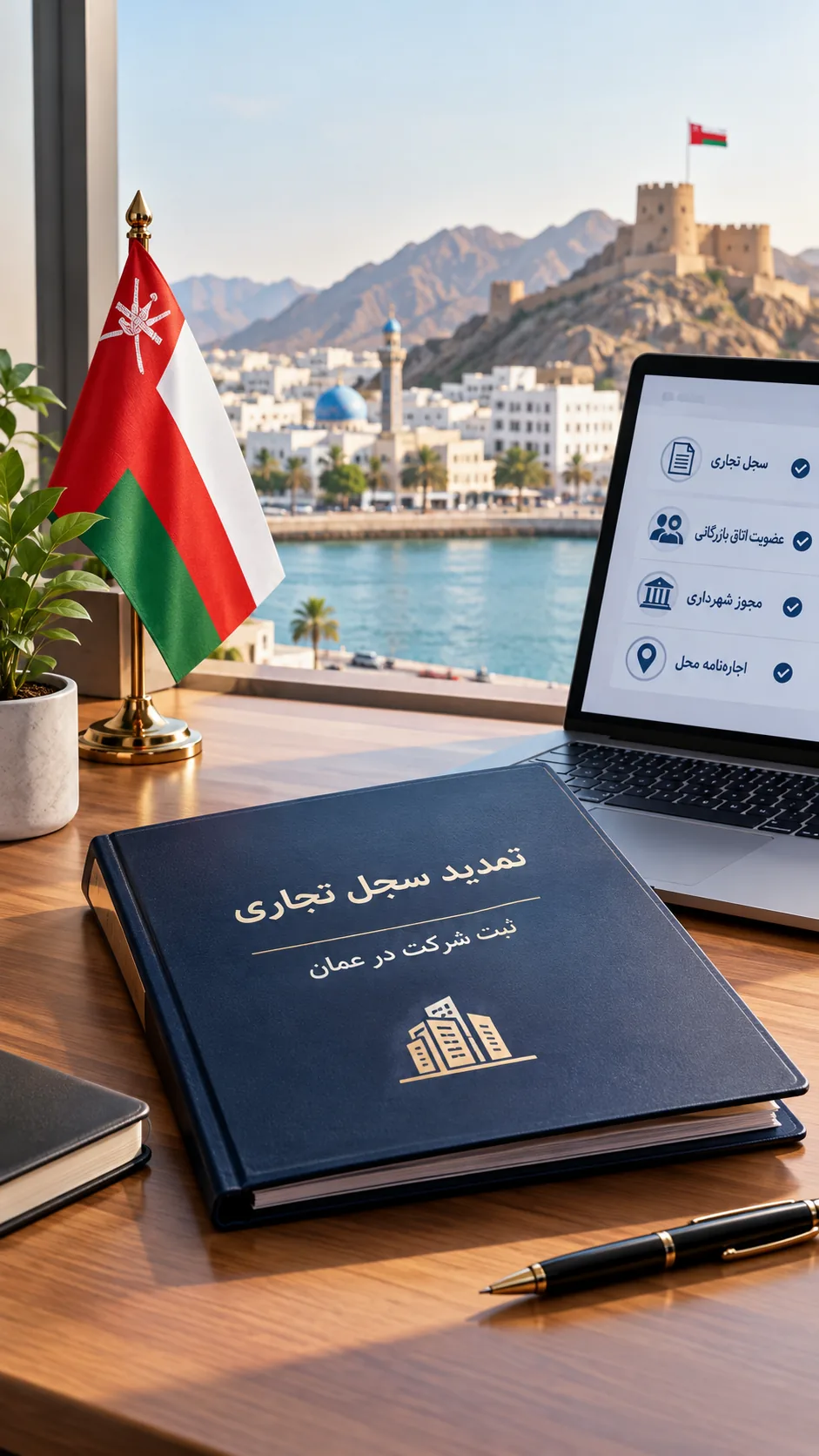 تمدید سالانه سجل تجاری شرکت ثبت‌شده در عمان