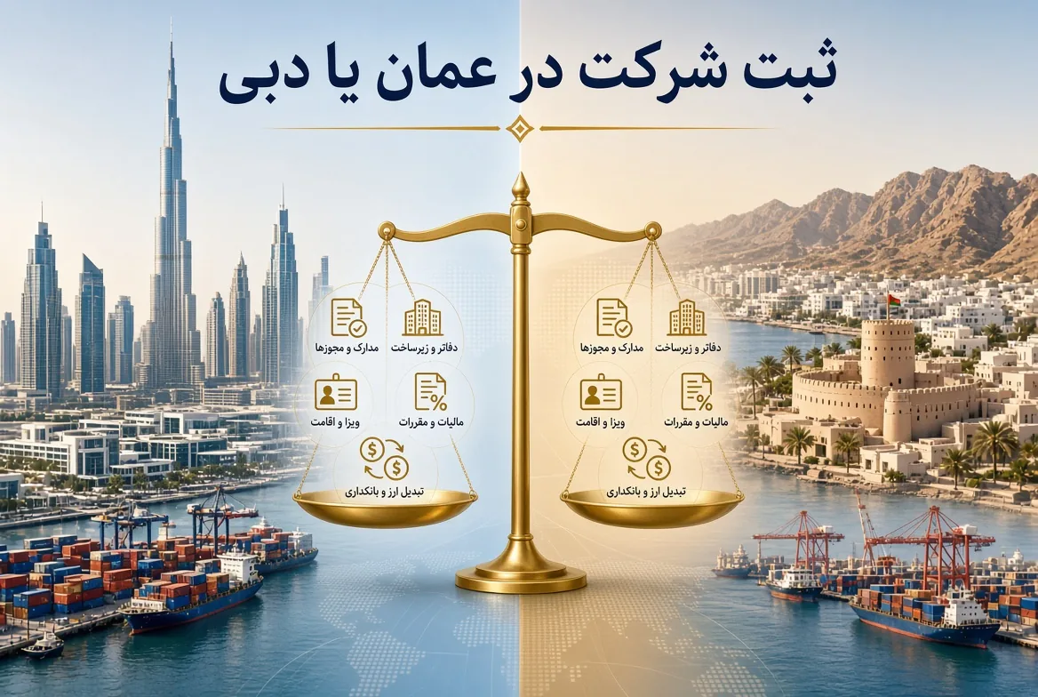 ثبت شرکت در عمان یا دبی؟ مقایسه هزینه،اقامت و مالیات
