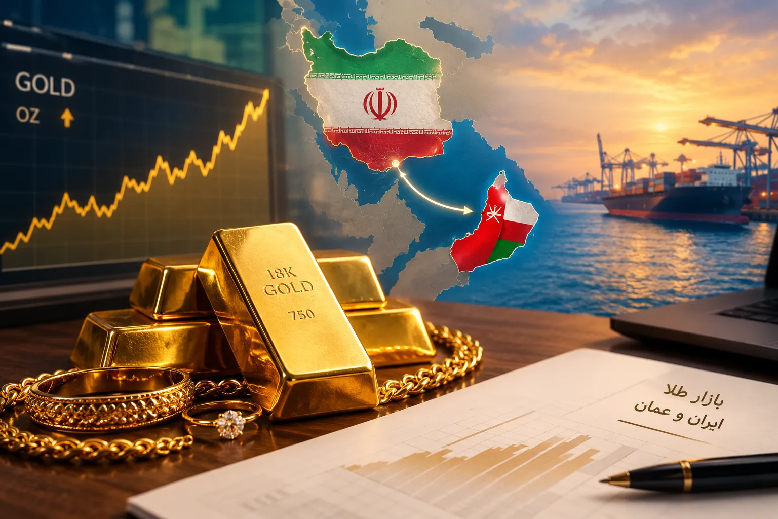 طلای ۱۸ عیار در ۱۴ مهر ۱۴۰۵؛ تحلیل بازار طلا با نگاهی به اقتصاد ایران و عمان